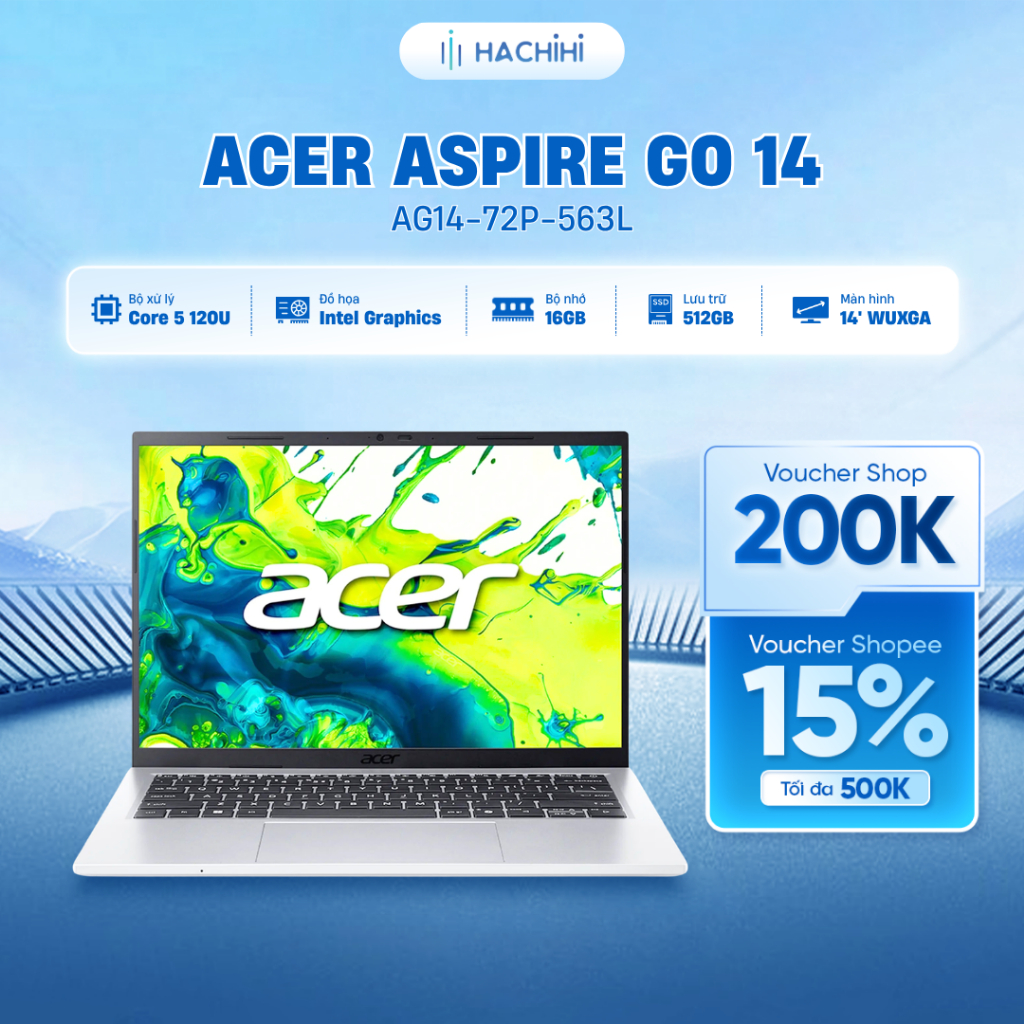 Laptop Acer Aspire Go 14 AG14-72P-563L (Core 5 120U | 16GB | 512GB ...