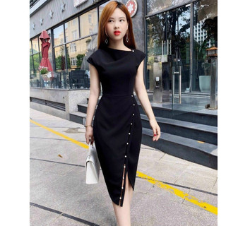 ĐẦM UMI ĐÍNH CƯỜM 2 MÀU XINH XẮN,HỌA TIẾT TRƠN NHƯNG KHÔNG KÉM PHẦN SANG TRỌNG NAM LEE STORE