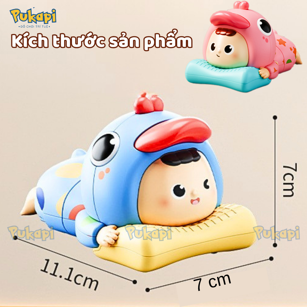 Đồ Chơi Tập Bò Em Bé Tập Bò Bé Trườn Bé Bò Dây Cót Vui Nhộn Đồ Chơi Sơ Sinh Shin Bò-Đồ Chơi Cho Bé PUKAPI