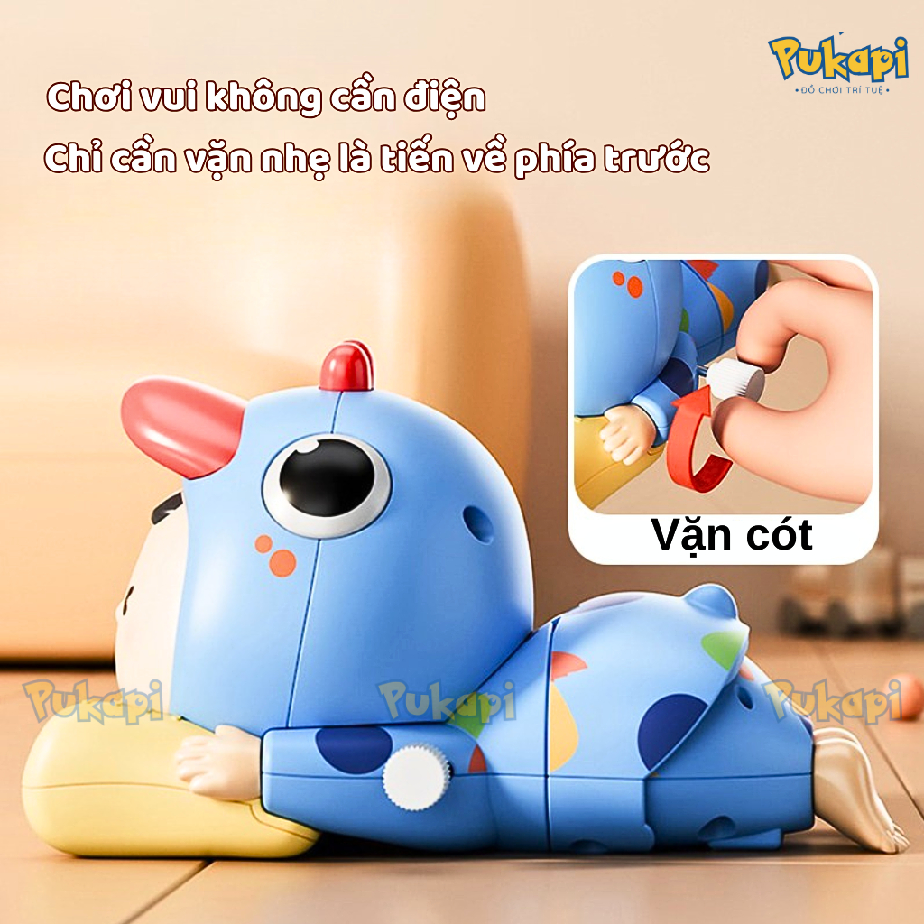 Đồ Chơi Tập Bò Em Bé Tập Bò Bé Trườn Bé Bò Dây Cót Vui Nhộn Đồ Chơi Sơ Sinh Shin Bò-Đồ Chơi Cho Bé PUKAPI