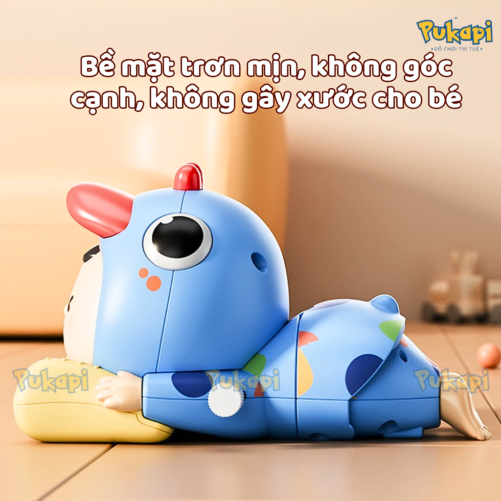 Đồ Chơi Tập Bò Em Bé Tập Bò Bé Trườn Bé Bò Dây Cót Vui Nhộn Đồ Chơi Sơ Sinh Shin Bò-Đồ Chơi Cho Bé PUKAPI
