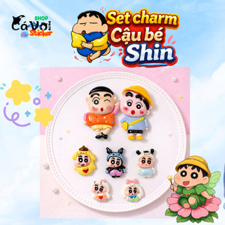 Set charm Shin cậu bé bút chì 7 món - Bộ 5 Set dễ thương Shin cute dễ thương C2026
