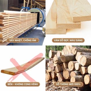 Giường Ghép Trẻ Em 1M5 - Ghép Nối với Giường Bố Mẹ, Có Thanh Chắn, Gỗ Qua Sấy Nhiệt, Chống Mối Mọt