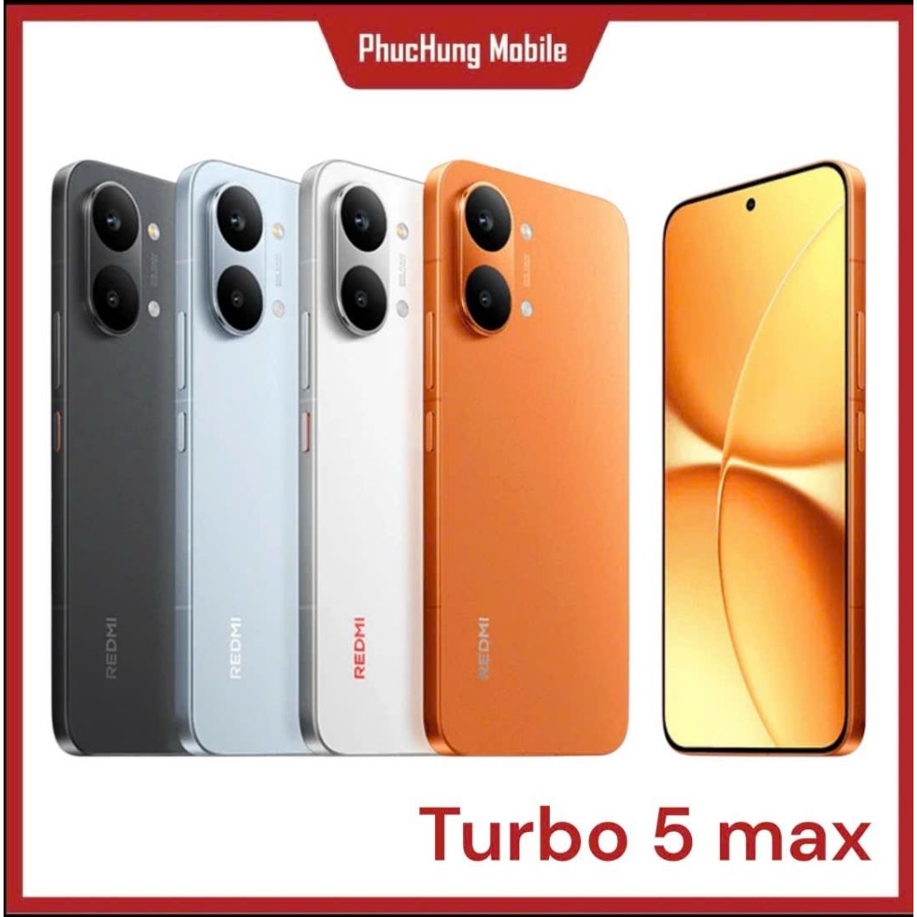 Điện thoại Redmi Turbo 5 max, Chip Dimensity 9500s, Pin 9.000 mAh, Sạc nhanh 100W | BigBuy360 - bigbuy360.vn