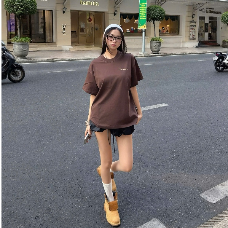Áo Thun Boxy Achieve Nevasome Cotton 250gsm Local Brand Tay Lỡ Boxy Rộng Nam Nữ Menswear Womenswear