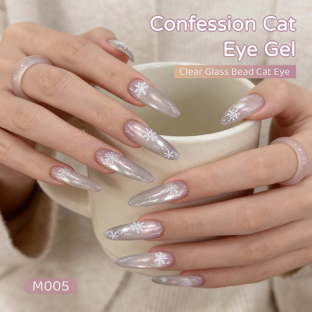 XEIJAYI 10ml - Sơn móng tay New Grey Tone Purple Cat's Eye Gel với độ bóng lâu dài và phù hợp với mọi tông màu da.