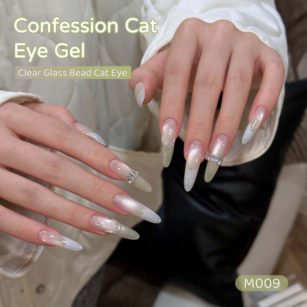 XEIJAYI 10ml-Light Milk Tea Nude Cat's Eye Gel Sơn móng tay, bóng lâu, thích hợp sử dụng tại tiệm làm móng.
