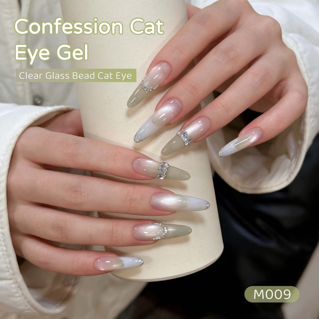 XEIJAYI 10ml-Light Milk Tea Nude Cat's Eye Gel Sơn móng tay, bóng lâu, thích hợp sử dụng tại tiệm làm móng.