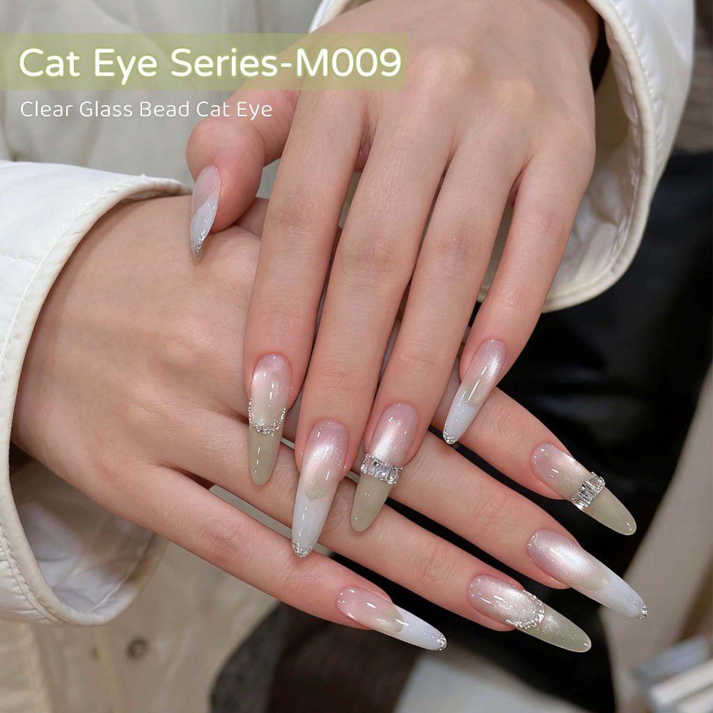 XEIJAYI 10ml-Light Milk Tea Nude Cat's Eye Gel Sơn móng tay, bóng lâu, thích hợp sử dụng tại tiệm làm móng.