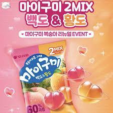 Kẹo Orion jelly vị đào 97g - 오리온 마이구미 백도&황도 97g