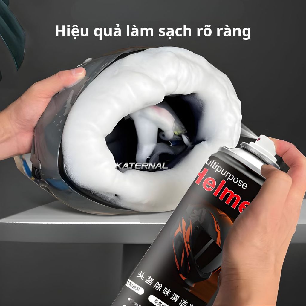 Xịt Khử Mùi Mũ Bảo Hiểm 300ml | Dung Dịch Vệ Sinh Diệt Khuẩn, Khử Mùi Hôi, Làm Sạch Nhanh Không Cần Giặt