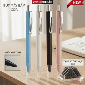 Bút Máy KT-09 Bấm Kim Tinh Tẩy Xóa (Bút Dùng Mực Xóa).