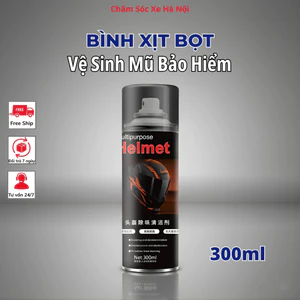 Xịt Khử Mùi Mũ Bảo Hiểm 300ml | Dung Dịch Vệ Sinh Diệt Khuẩn, Khử Mùi Hôi, Làm Sạch Nhanh Không Cần Giặt