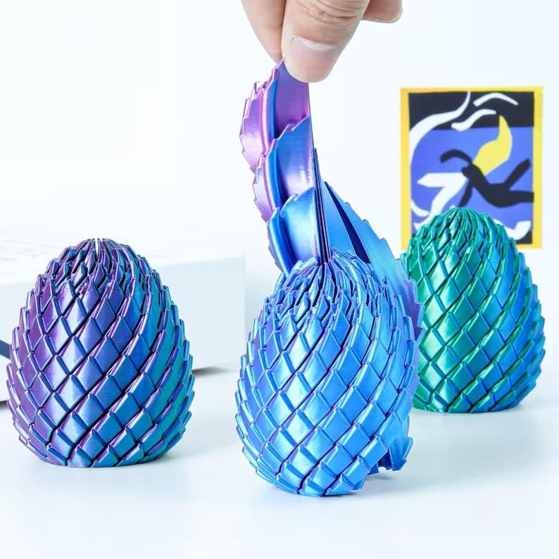 Đồ Chơi Giảm Stress Fidget Toy Trứng Rồng 3D – Đồ Chơi Xả Stress, Giảm Lo Âu, Đồ Chơi Mini Cầm Tay