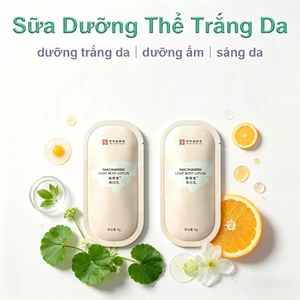 Sữa Dưỡng Thể Dưỡng Trắng Cấp Ẩm Làm Đều Màu Da Niacinamide Vitamin C Cho Da Khô