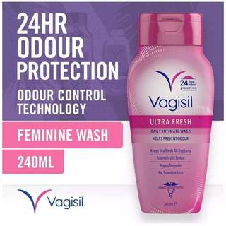 Gel Vệ Sinh Phụ Nữ Vagisil Ultra Fresh, Dung Dịch Vệ Sinh Kiểm Soát Mùi Đến 24h