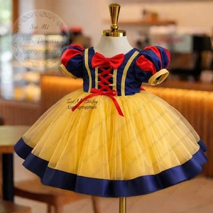 𝗩𝗮́𝘆 𝗰𝗼̂𝗻𝗴 𝗰𝗵𝘂́𝗮 bạch tuyết Helloween cho bé [ 𝐓𝐚̣̆𝐧𝐠 𝐜𝐚̀𝐢 ] - Snow White princess dress
