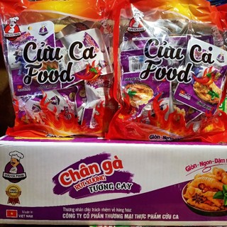 [Combo 5-10-20 Gói] Chân Gà Rút Xương Tương Cay, Cửu Ca Food, Gói 25g