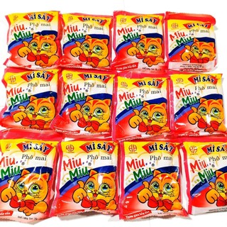 [Combo 1-2-3-4 Bịt] Mì Trẻ Em Hồng Hưng Miu Miu Vị Phô Mai - Bịch 1kg (50 Gói x 20g) - Đồ Ăn Vặt Tuổi Thơ