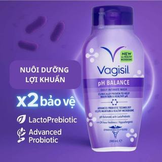 Gel Vệ Sinh Phụ Nữ Vagisil pH BALANCE, Dung Dịch Vệ Sinh Cân Bằng pH, Nuôi Dưỡng Lợi Khuẩn