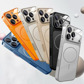 Ốp Lưng Iphone Từ Tính Super Camera Mặt Kính Thiết Kế iP 17 Cao Cấp Cho iP 11/12/13/14/15/16/17/PlusPro/Max