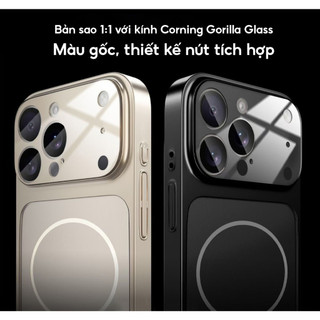 Ốp Lưng Iphone Từ Tính Super Camera Mặt Kính Thiết Kế iP 17 Cao Cấp Cho iP 11/12/13/14/15/16/17/PlusPro/Max