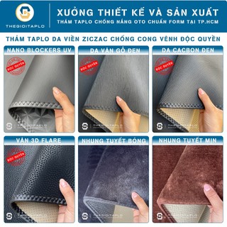 [Ford Transit 2015-2026] Thảm taplo oto da Nano Blockers UV, 3D Flare, Nhung lông tuyết viền Ziczac chống cong vênh