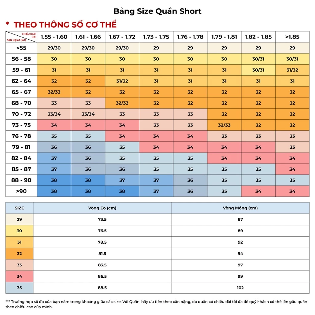 Bảng size Vulcano 5003