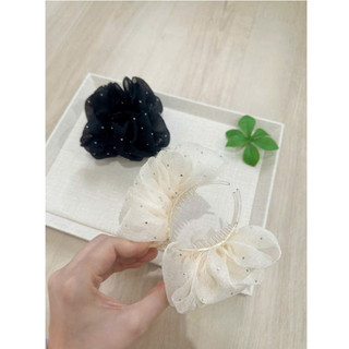 (Được Chọn Màu) Combo 2 Kẹp Càng Cua Ren Đính Đá Tầng Mây Siêu Xinh