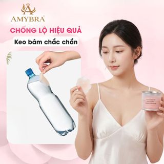 Miếng Dán Ti Silicon Trong Suốt,Hộp Dán Ti 5 Cặp Che Nhũ Hoa Sử Dụng Được Nhiều Lần AMYBRA H02-D306