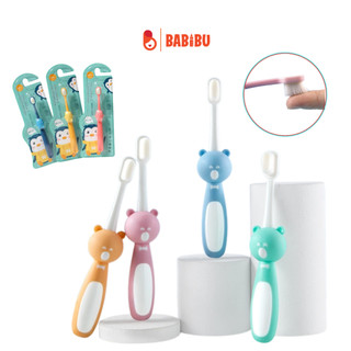 Bàn chải đánh răng hình thú lông tơ siêu mềm cho bé từ 2 tuổi trở lên