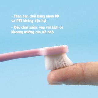 Bàn chải đánh răng hình thú lông tơ siêu mềm cho bé từ 2 tuổi trở lên