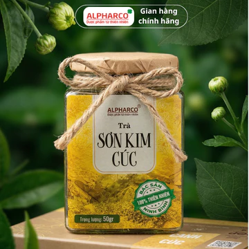 Trà sơn kim cúc Alphacro 50gr cải thiện chất lượng giấc ngủ,thanh nhiệt,làm mát gan, hỗ trợ tiêu hóa