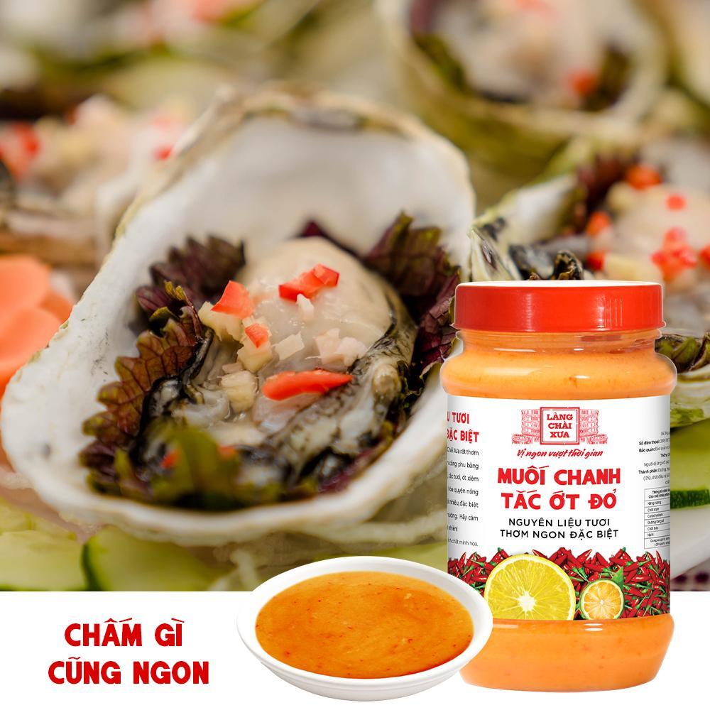 Muối chanh tắc ớt đỏ hủ nhựa 260g nguyên liệu tươi ngon đặc biệt Trang Trại Sạch Thôn Xanh Farm