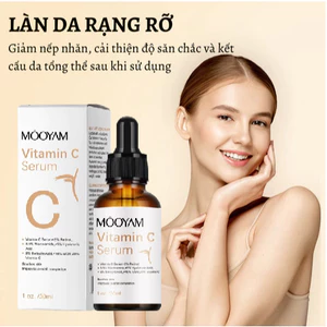 Serum Vitamin C MOOYAM Hết Sạm Đốm Da, Trắng Da, Chống Lão Hóa Làm Mờ Nếp Nhăn Giúp Da Đàn Hồi 30ml