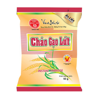 Cháo Gạo lứt bích chi bữa sáng nhanh gọn tiện lợi gói 50g
