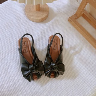 MỚI FORM NHỎ TĂNG SIZE Sz 21-35 Dép Sandal Giày Búp Bê Hở Mũi Đính Nơ Quai Chun Đế Dẻo Mềm Êm Chân Cho Bé Gái K169