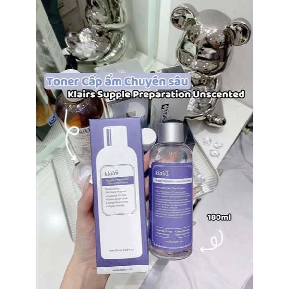 Nước Hoa Hồng Không Mùi Dưỡng Ẩm & Làm Mềm Dear, Klairs Supple Preparation Unscented Guardian 180Ml-Thylee