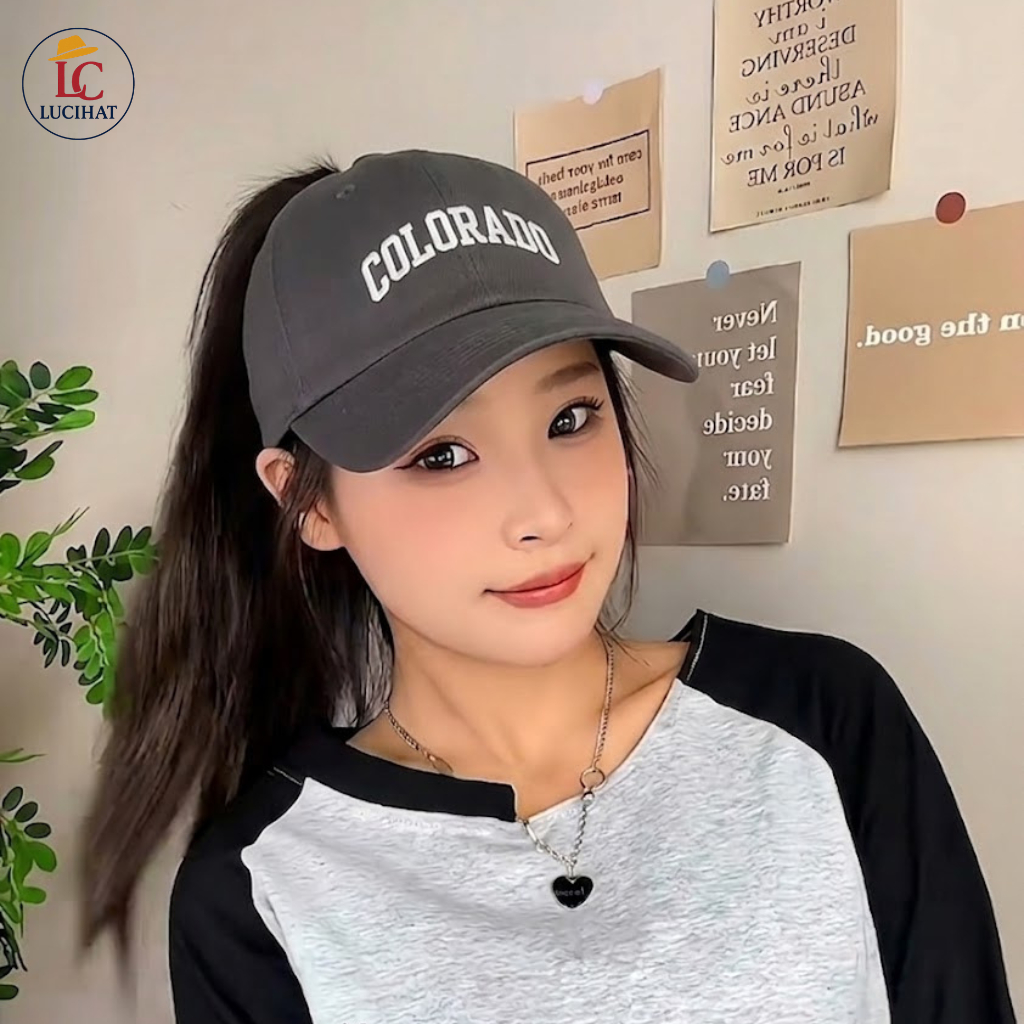 Mũ lưỡi trai, mũ le nam nữ nửa đầu chữ P, nón lưỡi trai hở chóp thể thao form mềm chất liệu vải kaki cao cấp