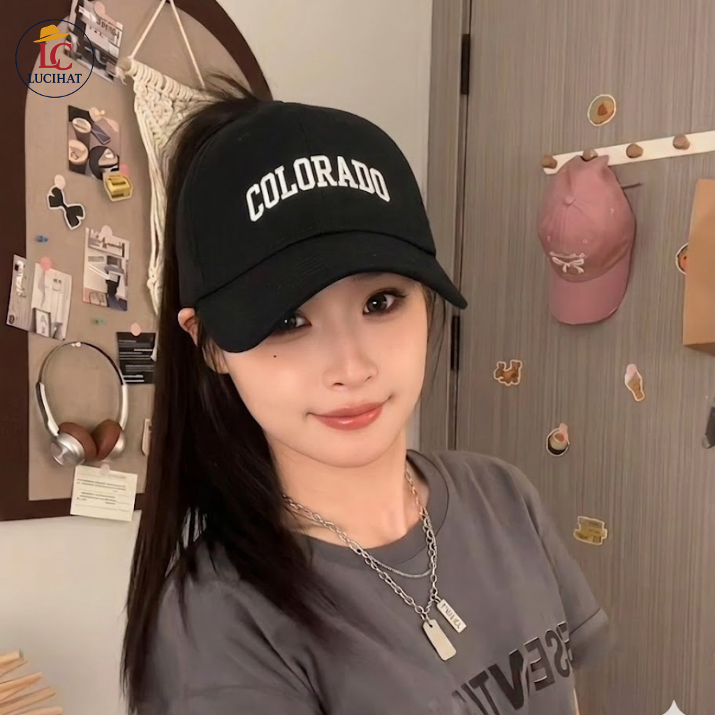 Mũ lưỡi trai, mũ le nam nữ nửa đầu chữ P, nón lưỡi trai hở chóp thể thao form mềm chất liệu vải kaki cao cấp