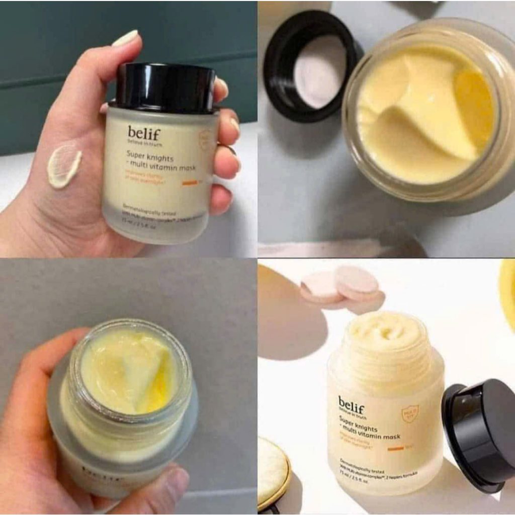 Mặt Nạ Ngủ Belif Dưỡng Sáng Da Cấp Ẩm Chuyên Sâu Cho Da Super Knights - Multi Vitamin Mask 75ml-ThyLeeCosmetics