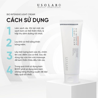 Kem Dưỡng body Usolab Bio Intensive Light Cream Dưỡng Trắng Da 250ml Duduhouse