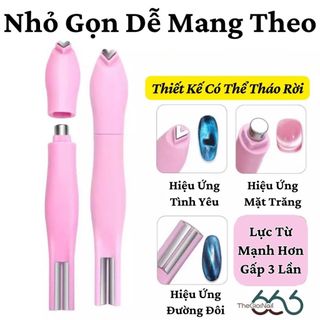 Nam Châm Hơ Mắt Mèo 3 Trong 1 - Bút Nam Châm Tạo Hiệu Ứng Trái Tim Mặt Trăng Siêu Mạnh Cho Tiệm Nail THEGIOINAIL666