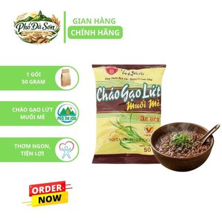 Cháo gạo lứt muối mè Bích Chi ăn liền 50g – tiện lợi, dinh dưỡng, eat clean