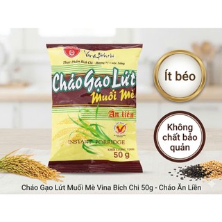 Cháo gạo lứt muối mè Bích Chi ăn liền 50g – tiện lợi, dinh dưỡng, eat clean