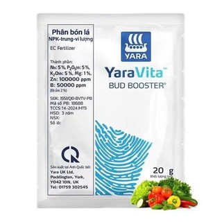 Phân Bón Đa Trung Vi Lượng Tổng Hợp - CamBi Nhật 40g - YaraVita BUD BOOSTER 20g Hợp Trí