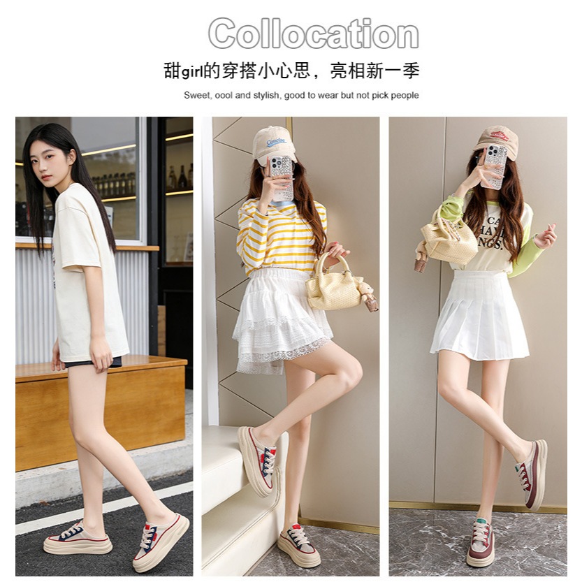 MIXI UNI - Giày Sục Nữ SPORT Thể Thao Đế Cao 4cm ( Hàng Quảng Châu CC ) - Giày Đạp Gót Da Mềm Êm Chân Mẫu Mới 2026