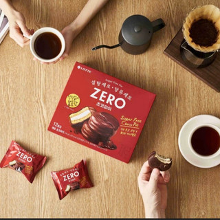 Bánh chocopie ăn kiêng không đường Lotte 336g- 롯데 제로 초코파이 336g