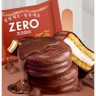 Bánh chocopie ăn kiêng không đường Lotte 336g- 롯데 제로 초코파이 336g