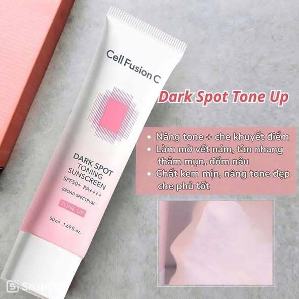 Kem Chống Nắng Cell Fusion C Dark Spot Toning Sunscreem Nâng Tông Nhẹ, Dành Cho Mọi Loại Da SPF50+/PA++++ 50ml-ThyLee